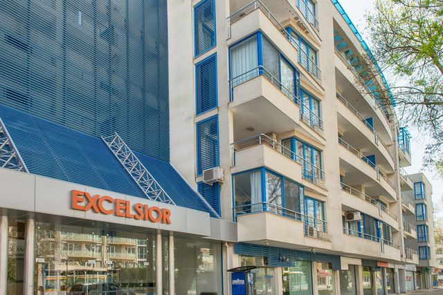 Excelsior apartment complex in Sunny Beach; seasonal facilities may be closed in late September