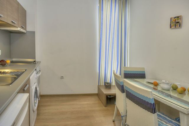 Representative large one-bedroom apartment at Excelsior PMG, Sunny Beach; allocated layout may vary