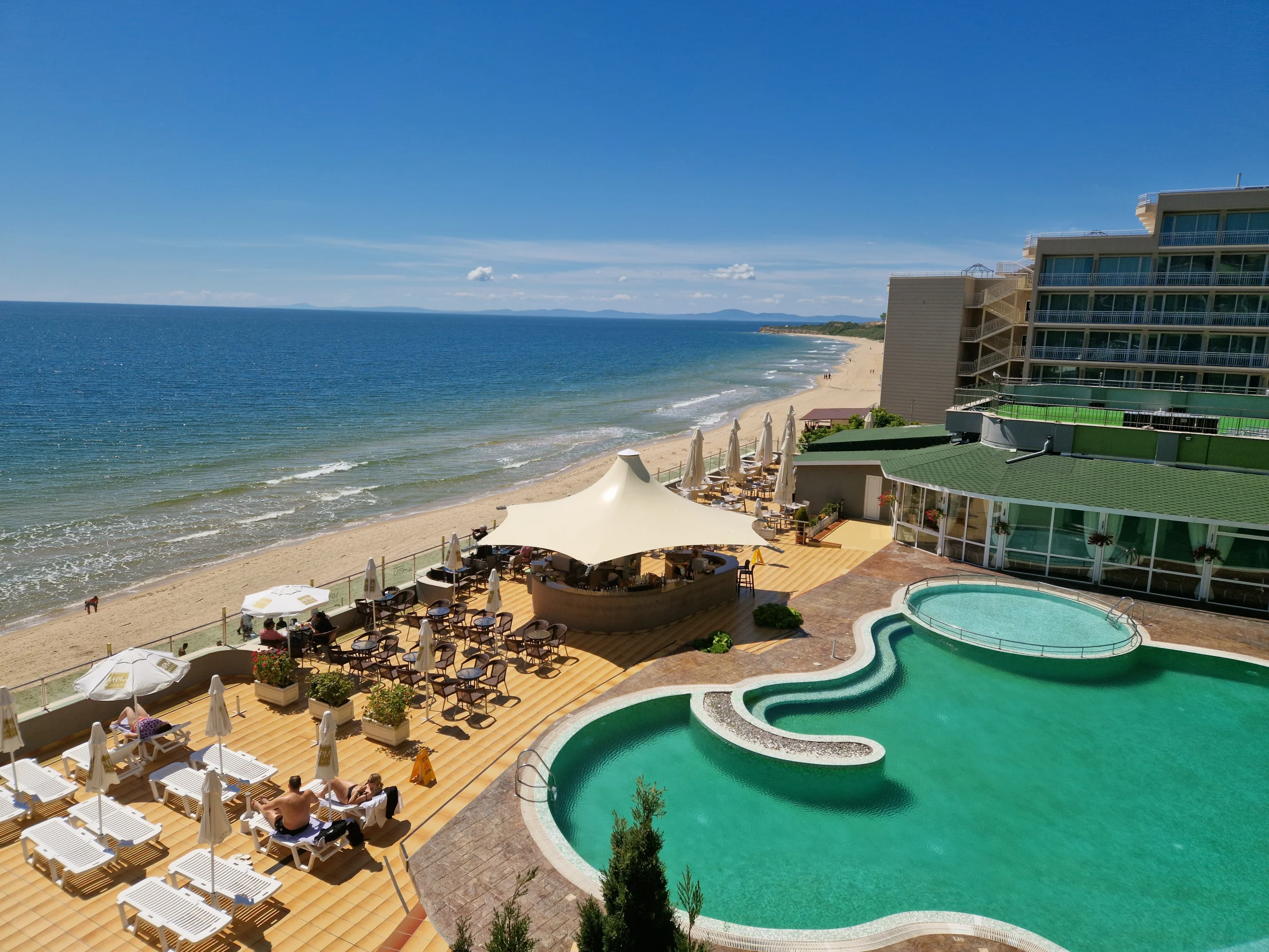 Outdoor pool at MPM Hotel Arsena in Nessebar