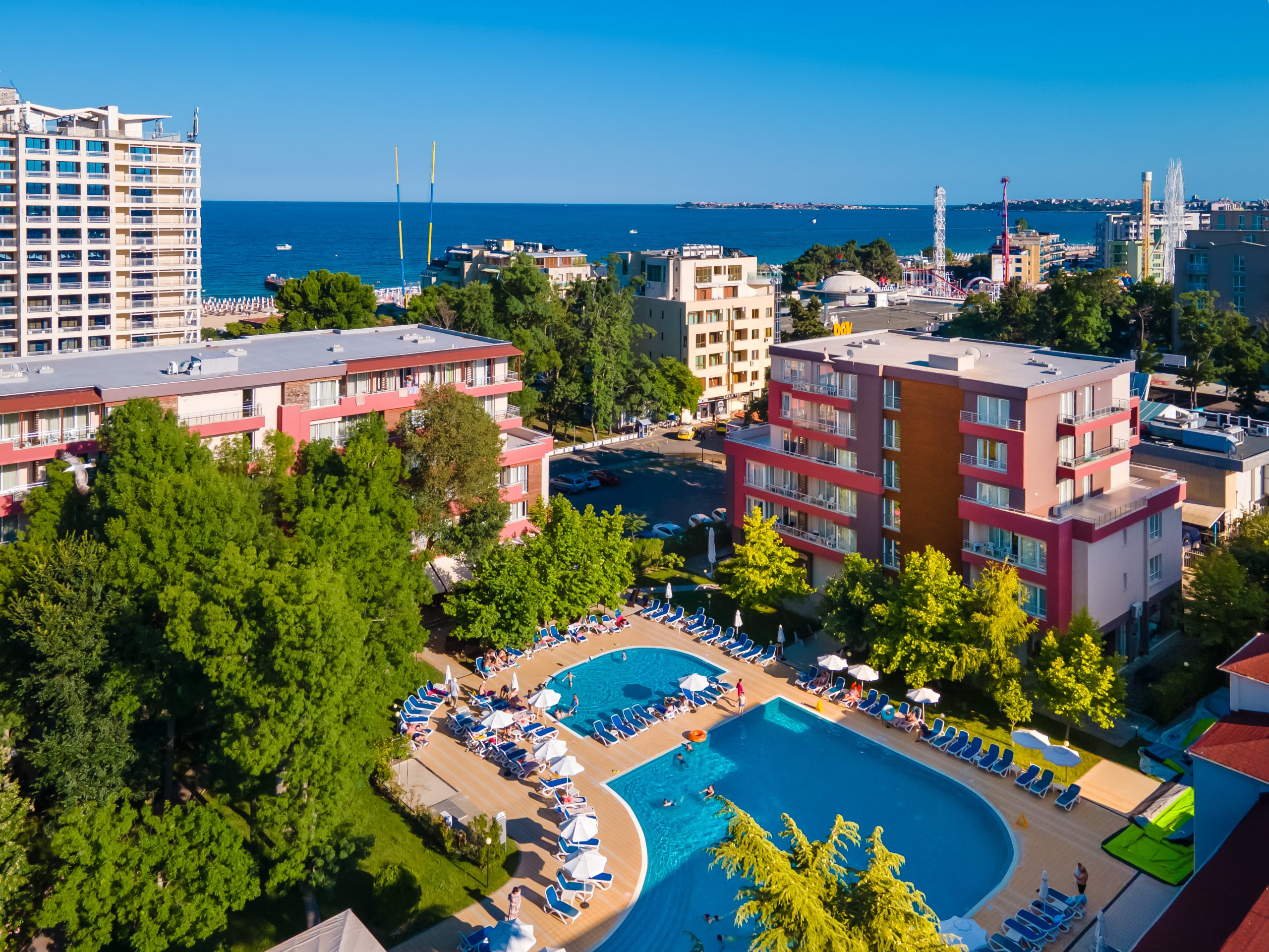 Asteria Family Sunny Beach exterior — official hotel photograph