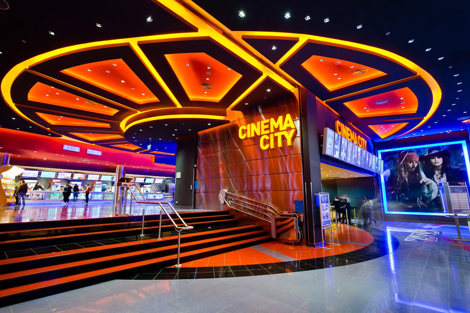 Cinema City entrance inside Galleria Burgas shopping centre