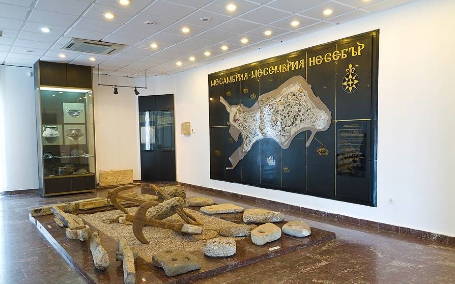 Historical exhibits inside the Archaeological Museum of Nessebar